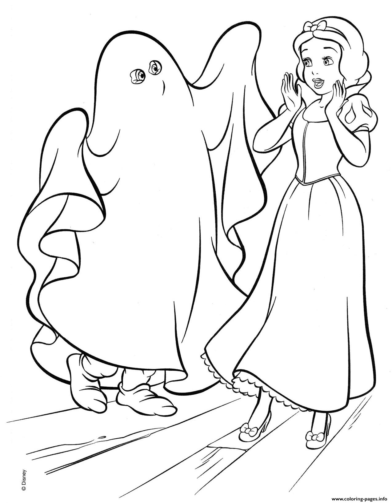 Disney Princess Halloween Coloring Pages Printable Coloring Pages