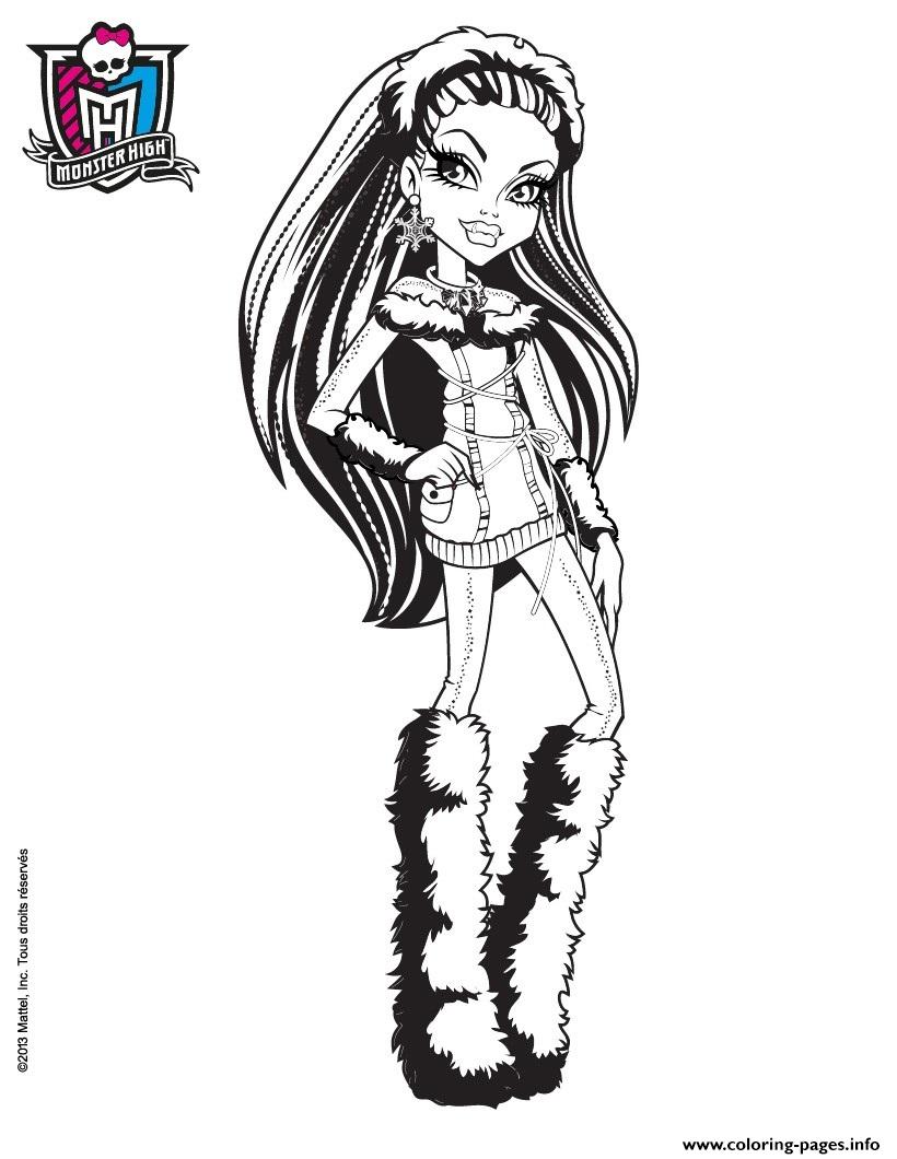 Monsterhigh Abbey Bominable coloring