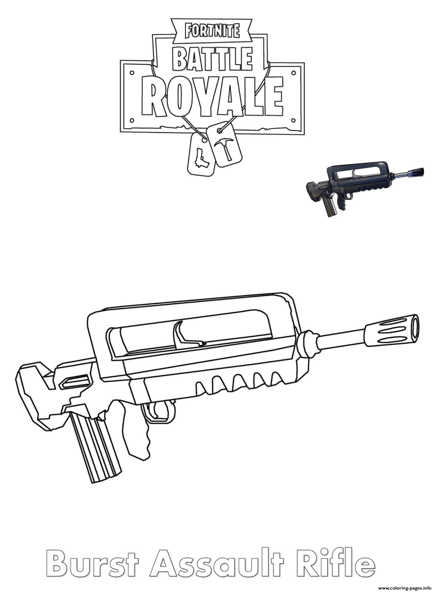 Fortnite Scar Coloriage With Images Coloring Pages Fortnite Color ...