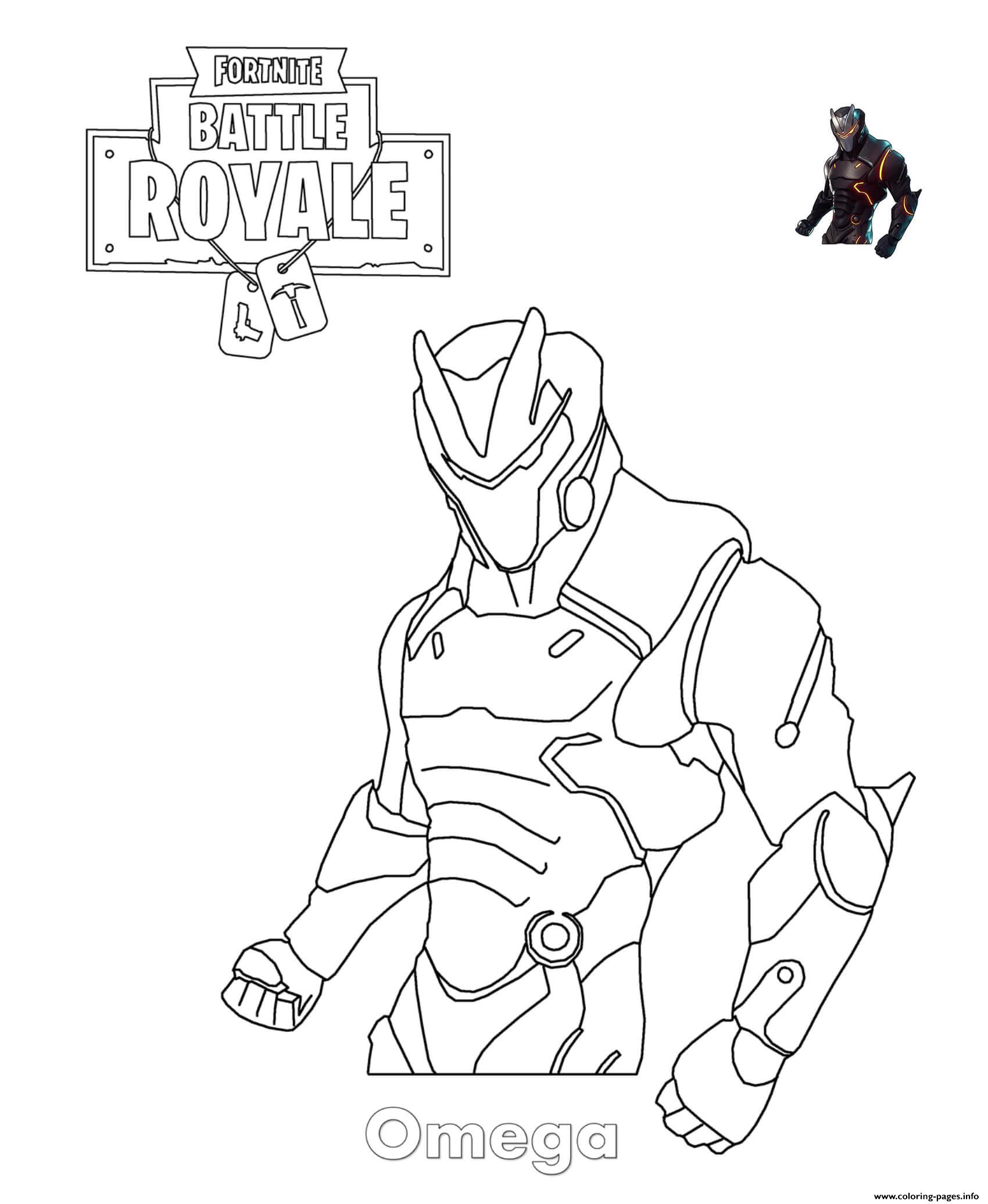 Free printable fortnite coloring pages