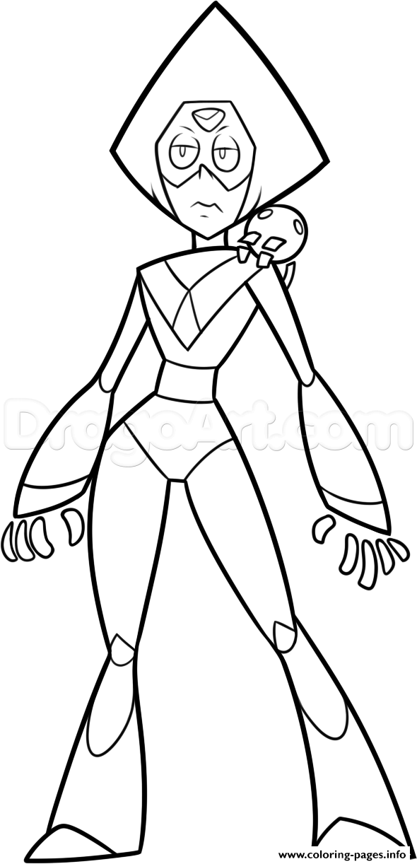 peridot steven universe characters coloring pages printable