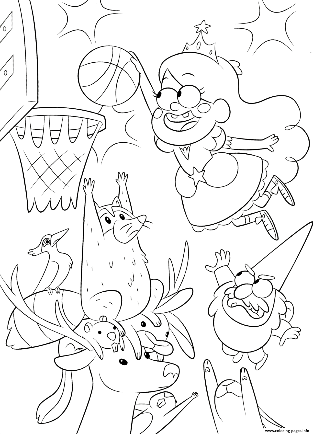 Gravity Falls Coloring Pages