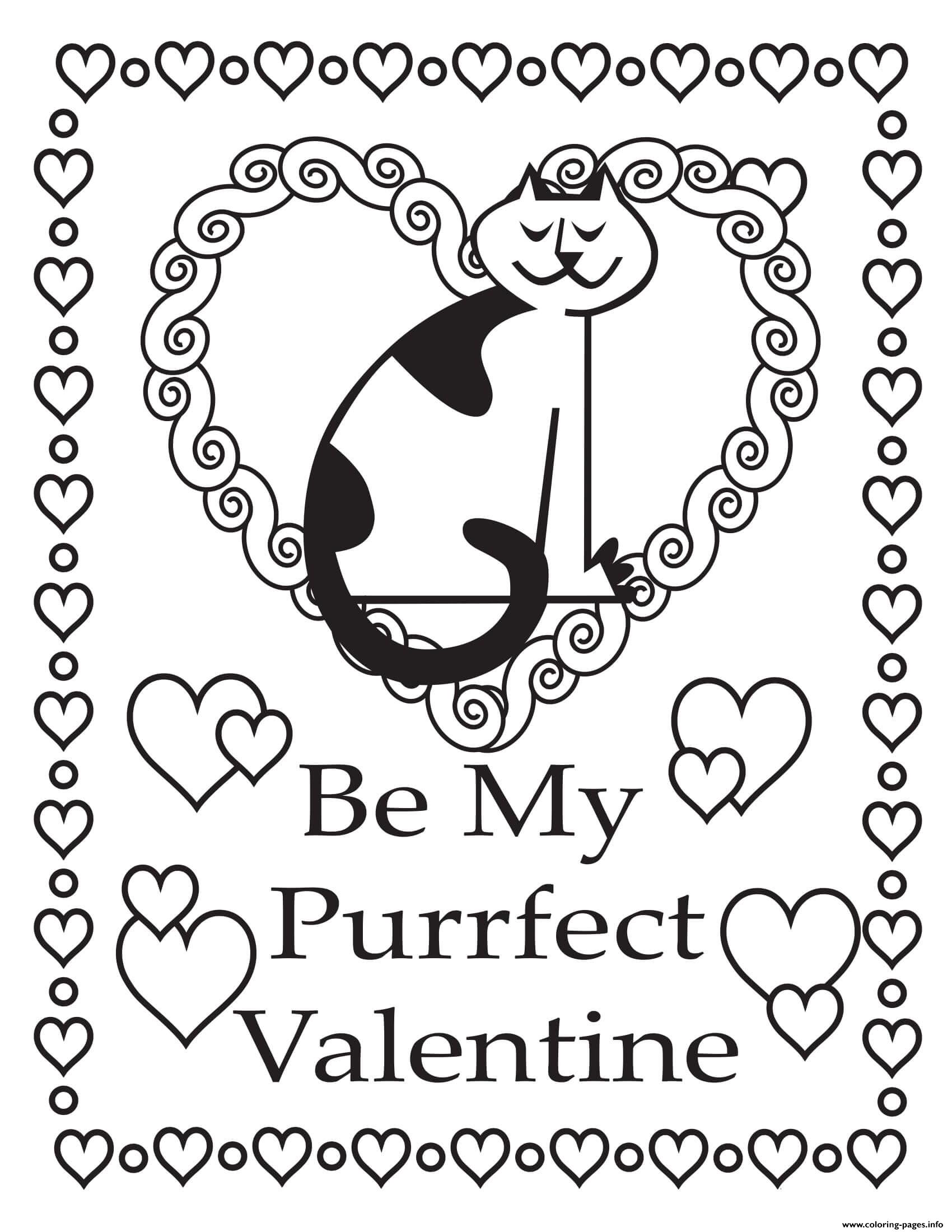 Be My Perfect Valentine coloring