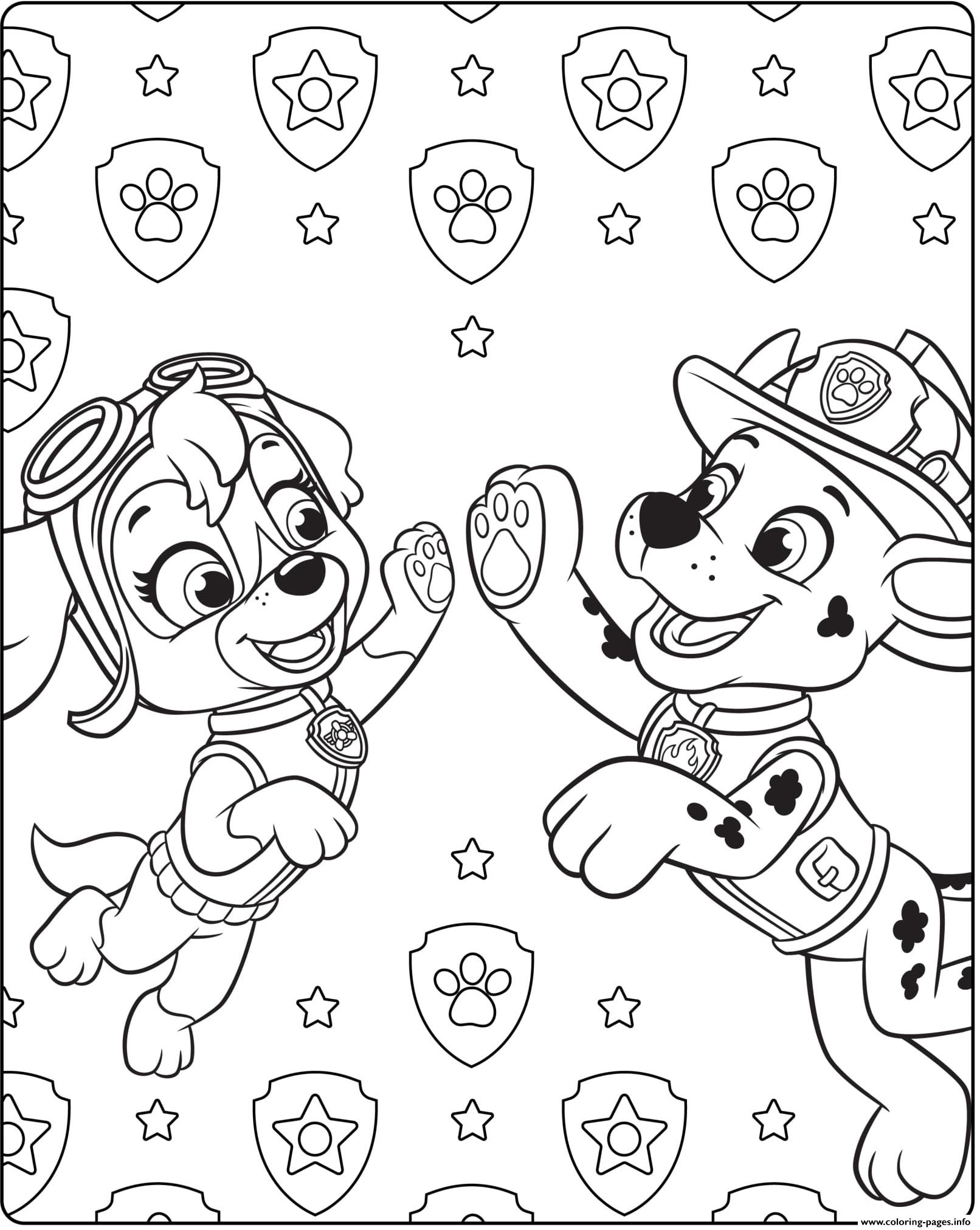 Skye paw patrol coloring page jpg