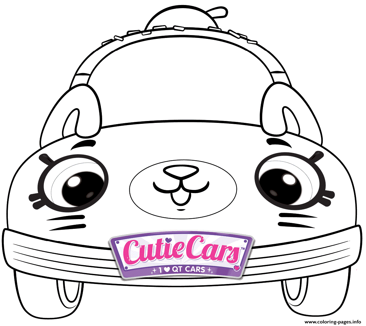 Cutie Cars Shopkins Kids Coloring Pages Printable