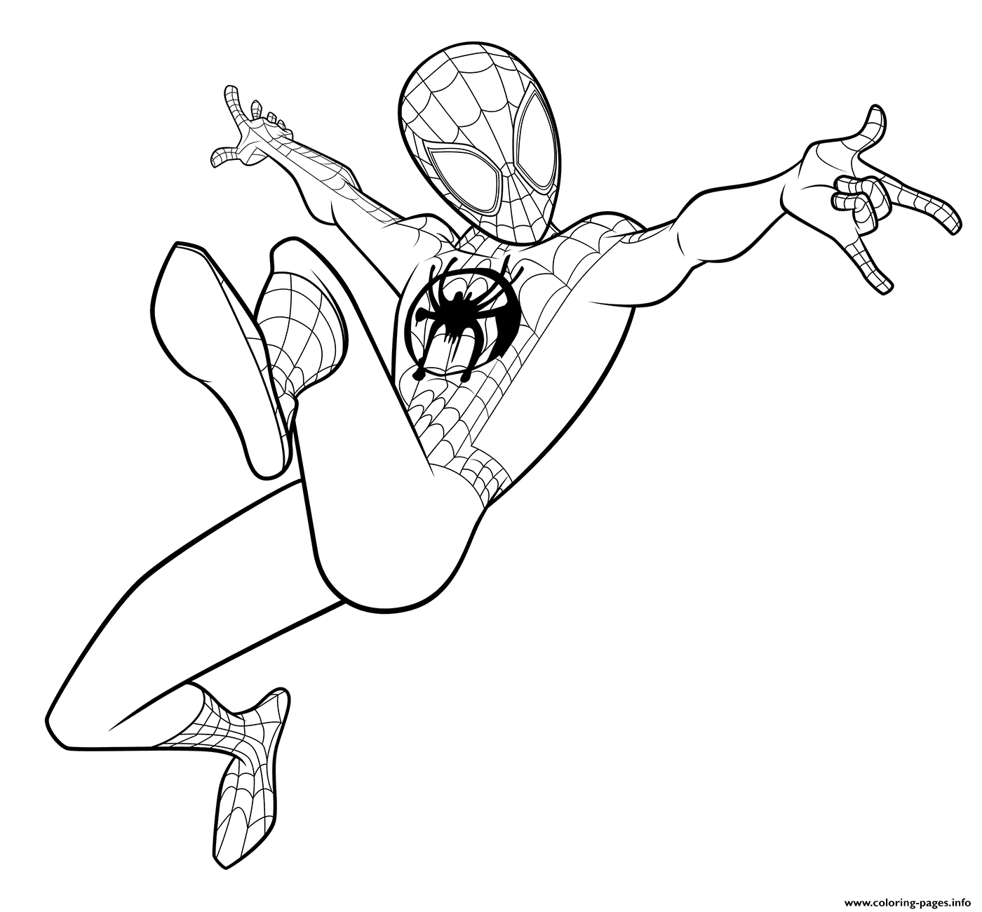 Spider Man Coloring Miles Morales coloring