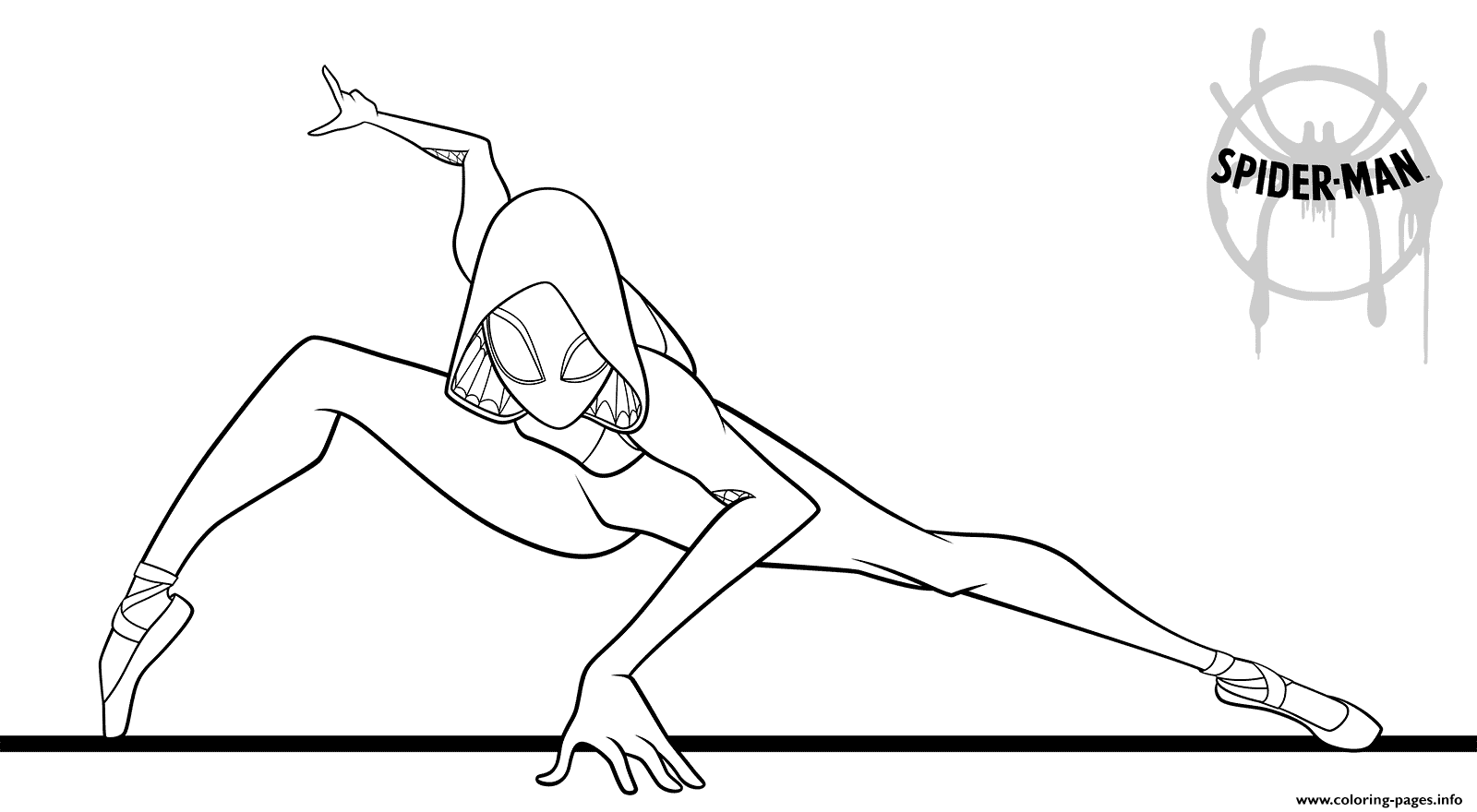 Spider Girl Coloring page Printable