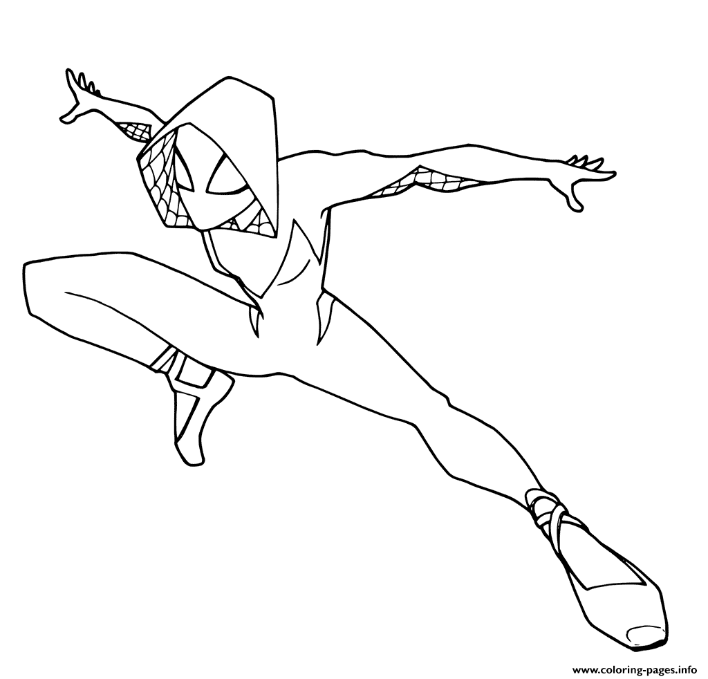 Download Spider Man Into The Spider Verse Coloring Pages Pdf ...