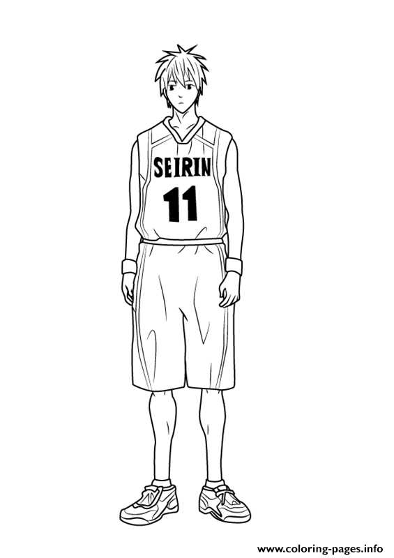 Tetsuya Kuroko From Kuroko No Basuke Coloring Pages Printable