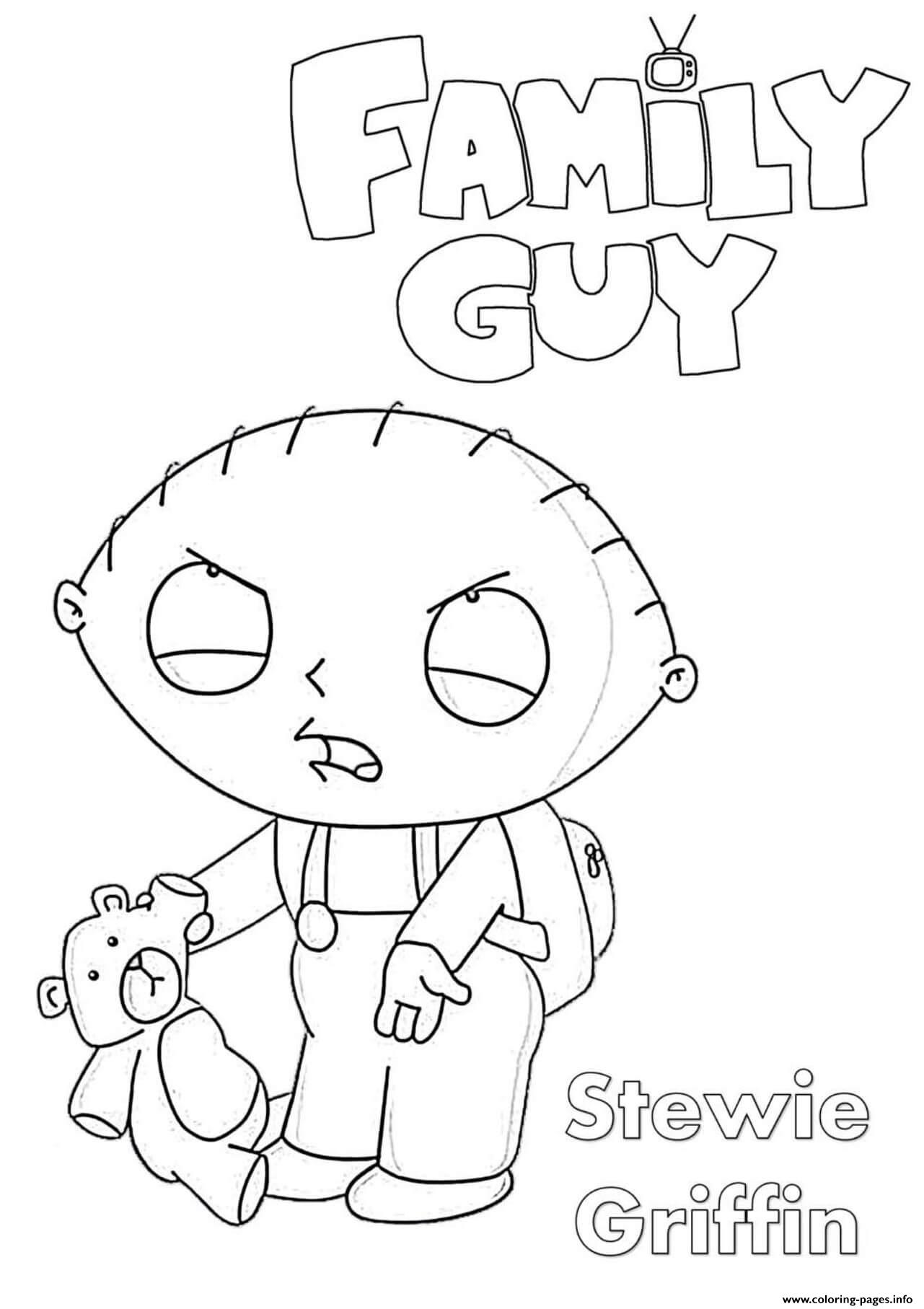 Family Guy Stewie coloring