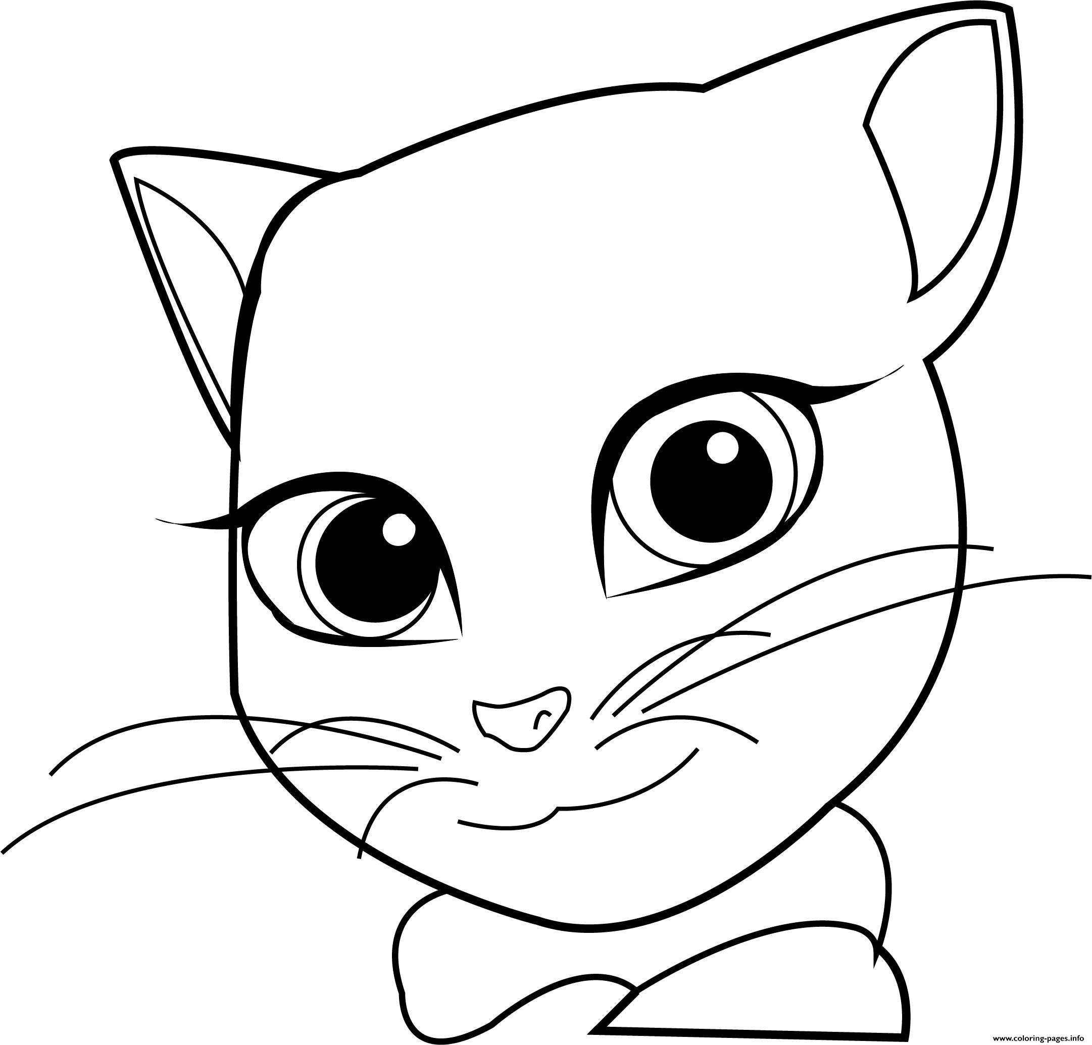 Talking Tom Coloring Pages - Free Coloring Pages