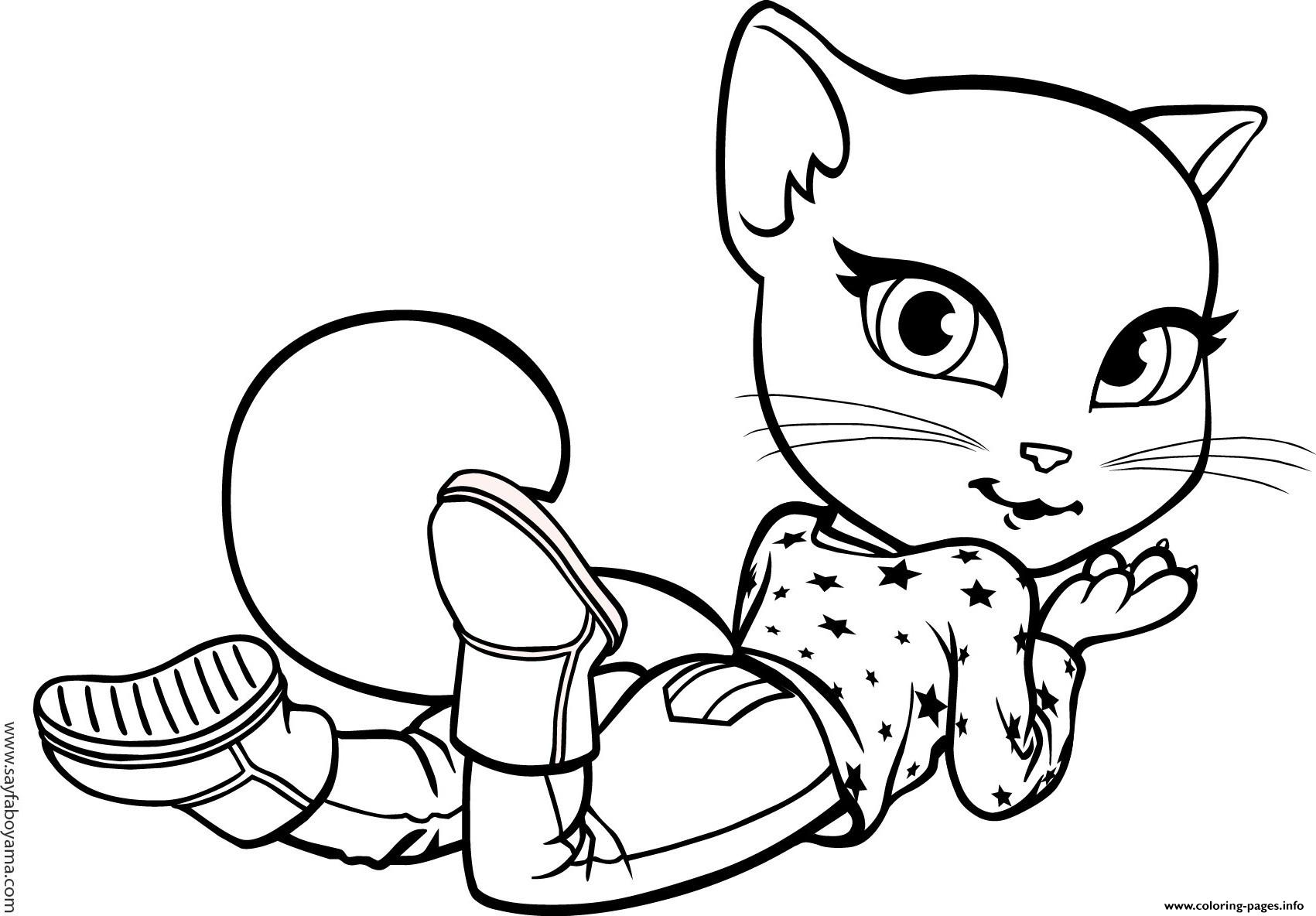 Talking Tom Coloring Pages Coloring Pages