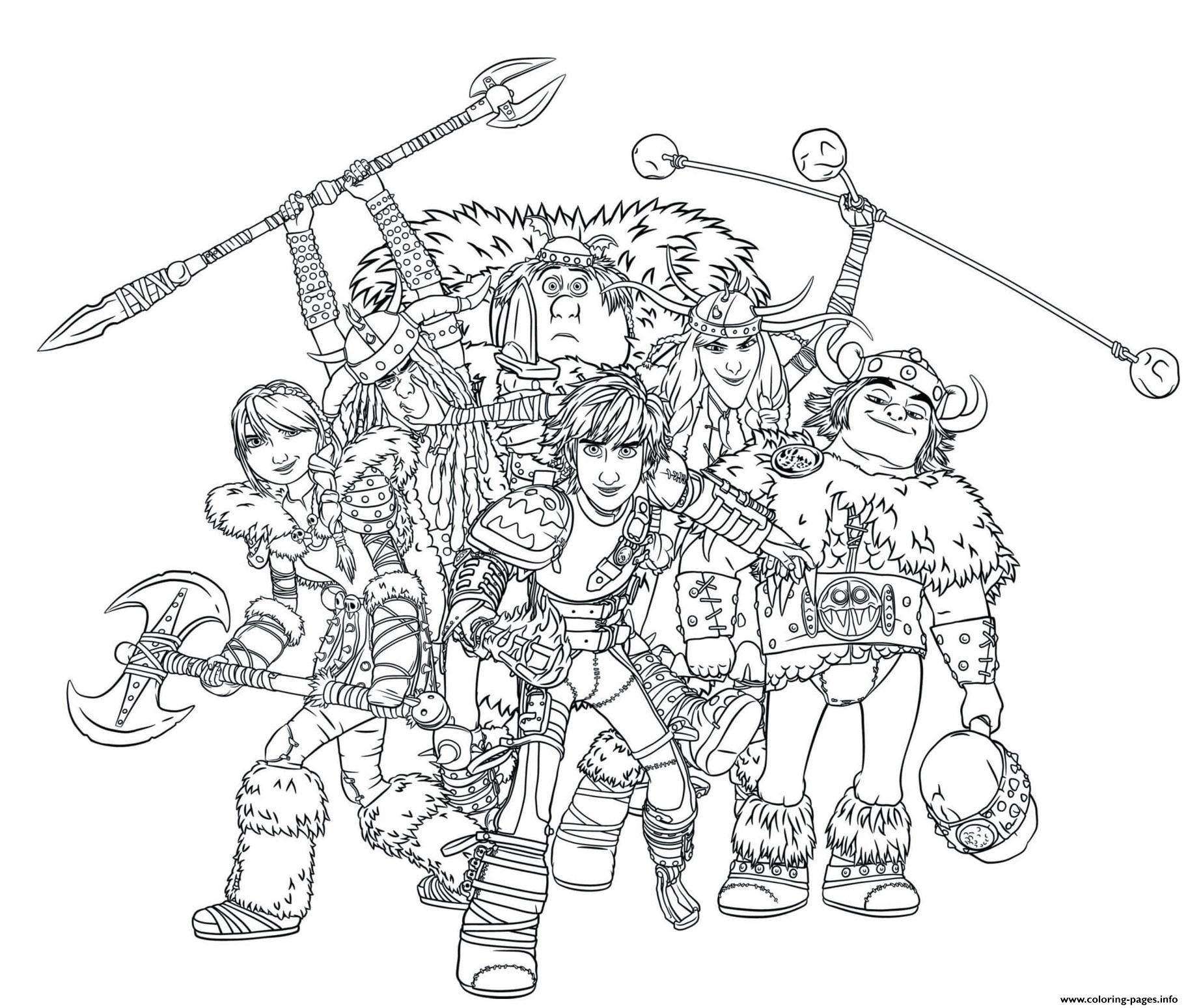 Download How To Train Your Dragon Coloring Page - childrencoloring.us