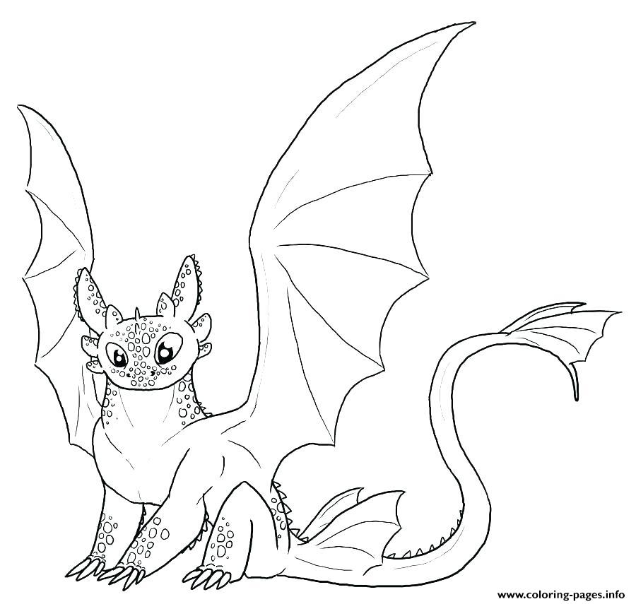 How To Train Your Dragon Toothless Cute Coloring page Printable