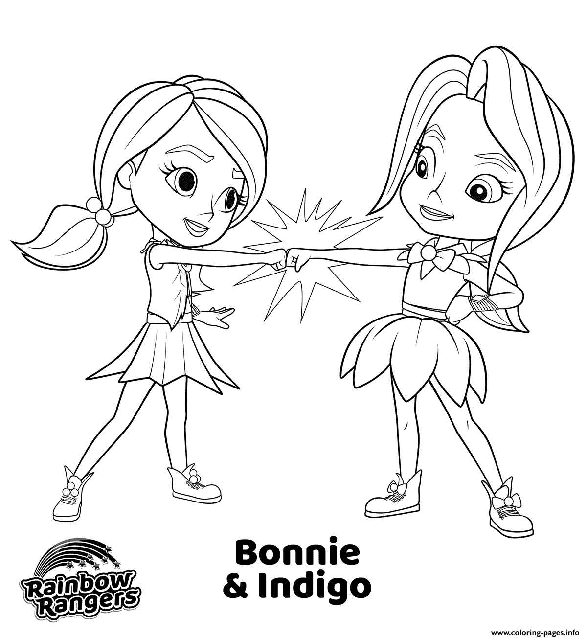 BFF From Rainbow Rangers Coloring page Printable
