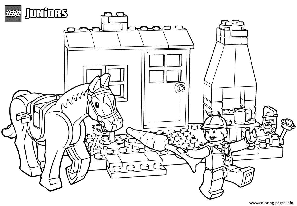 Horse Stables Lego coloring
