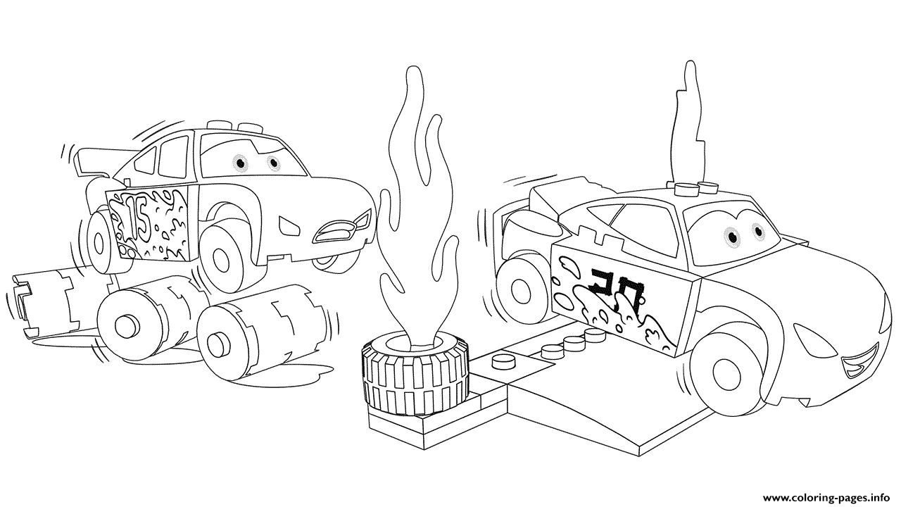 Lego Cars 3 Jackson Storm Racing Coloring Pages Printable