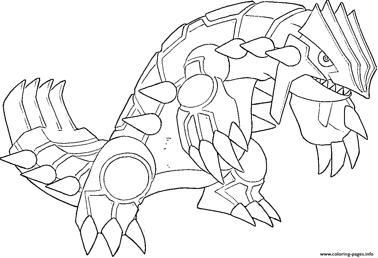 groudon coloring page pokemon