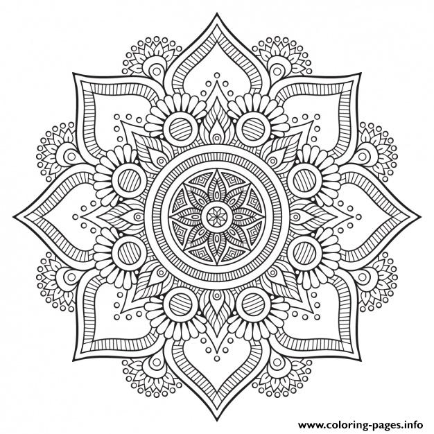 Mandala Floral Background Design Hd coloring