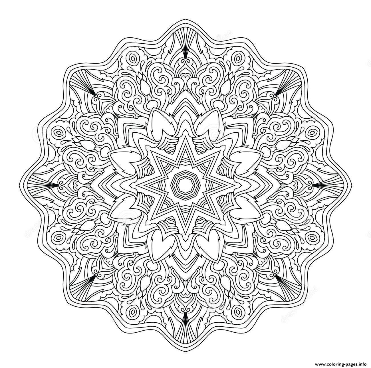 Mandala Adult Abstract Art Therapy coloring