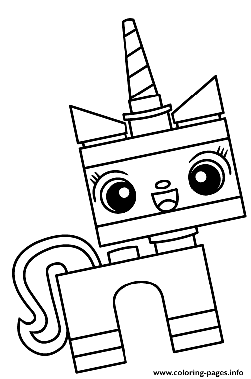 Unikitty Unicorn Cat Coloring Pages Printable