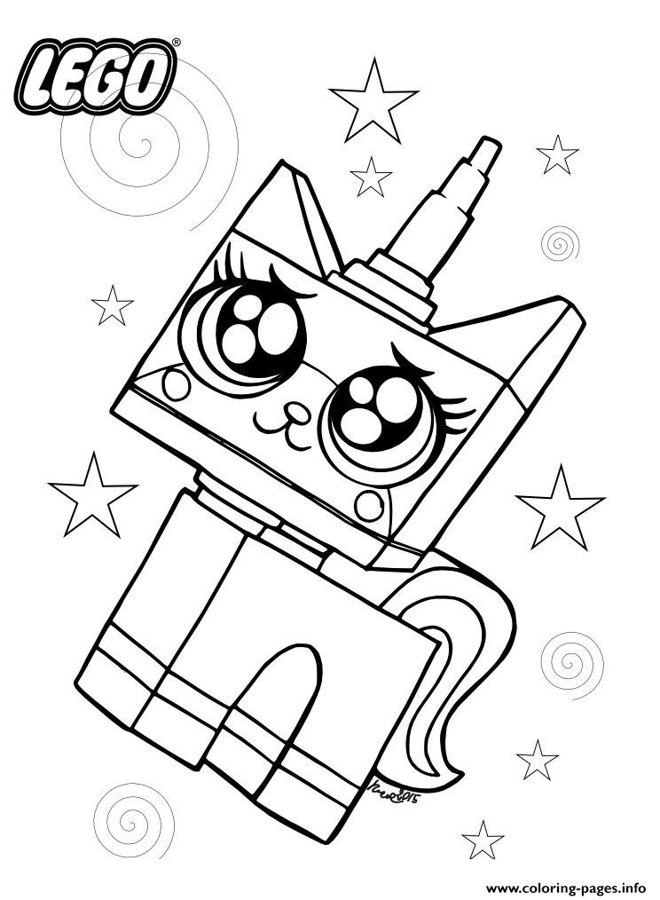 Unicorn Unikitty Cute Coloring Pages Printable