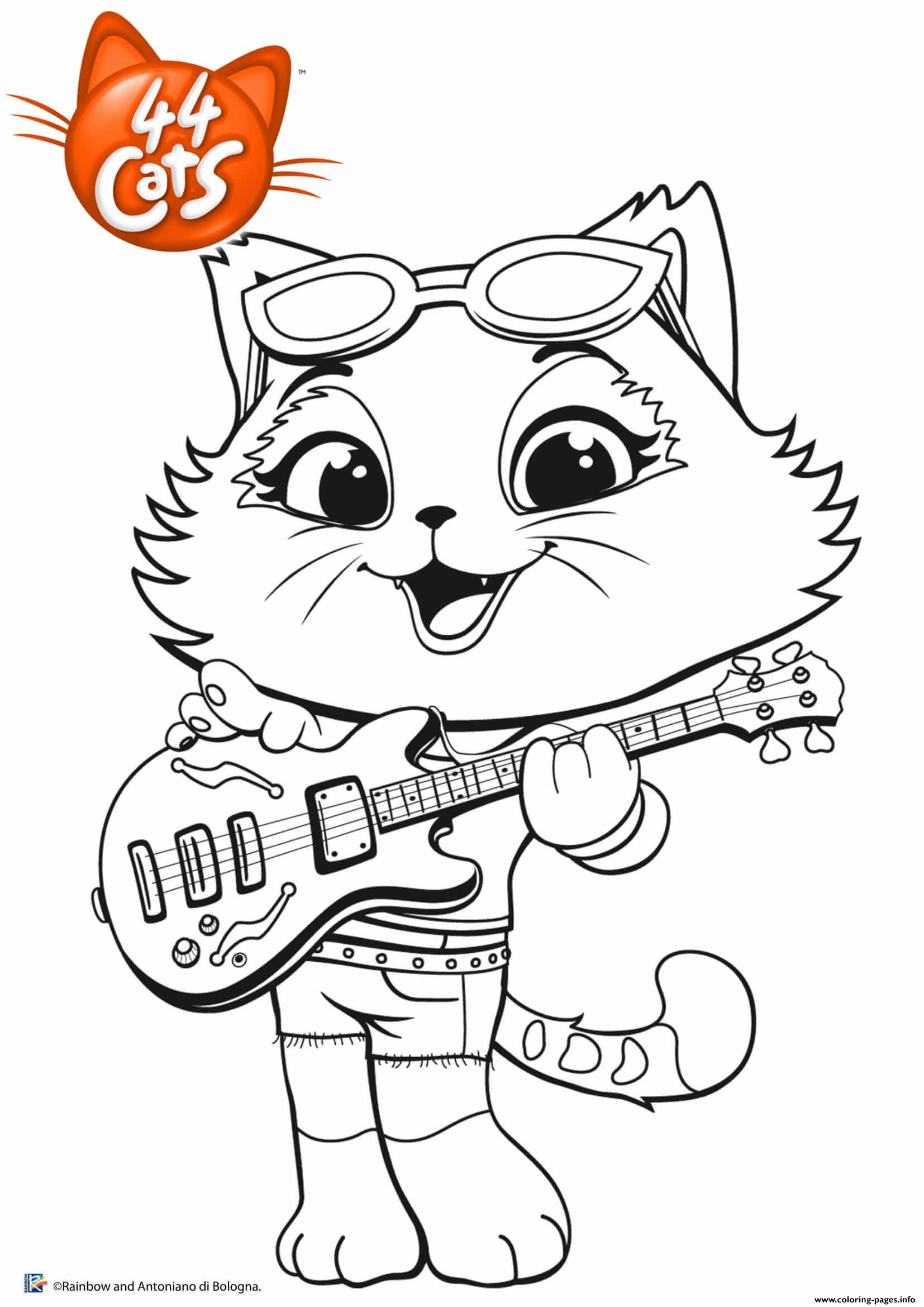 Milady Rock 44 Cats coloring pages