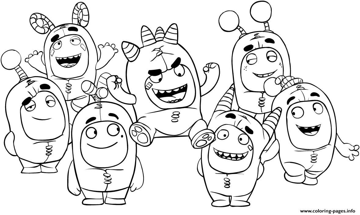 Oddbods Coloring page Printable