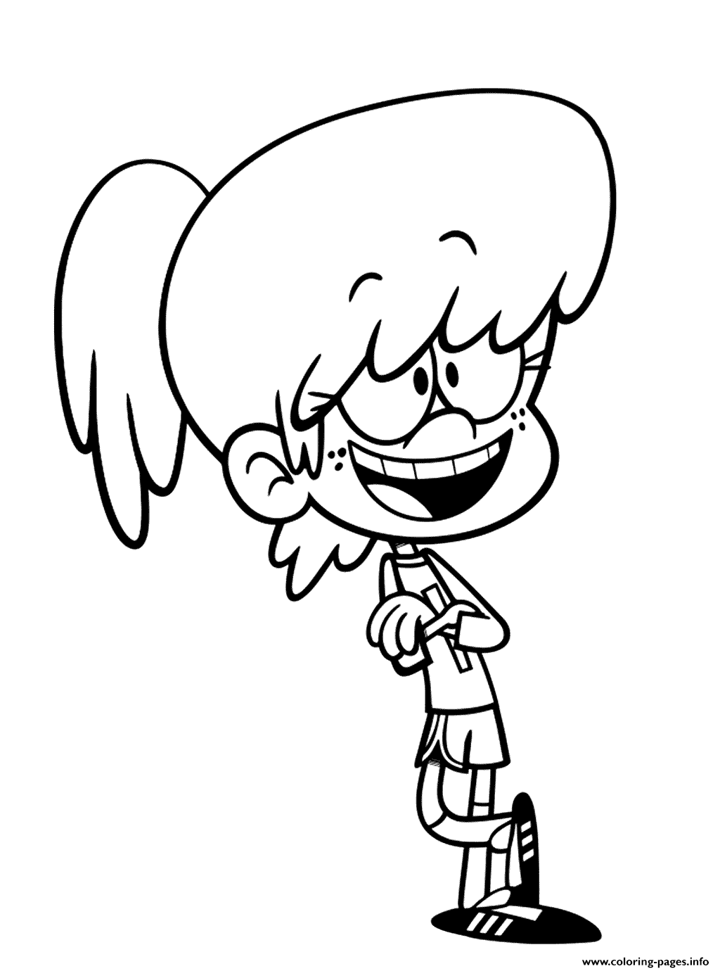 Lynn Loud House Coloring Pages Printable