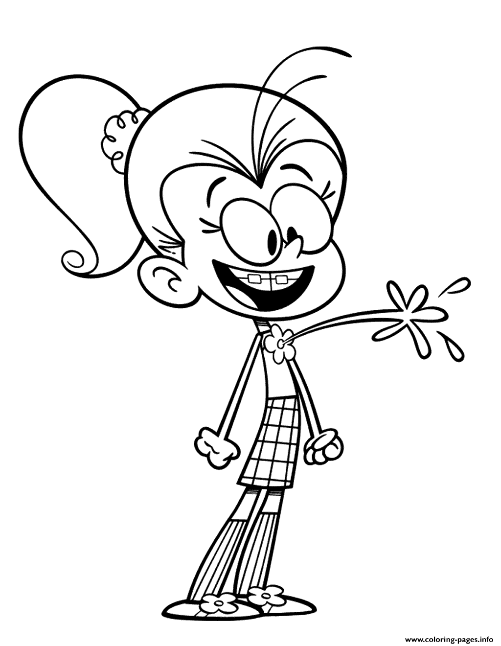 Luan Loud House Coloring Pages Printable