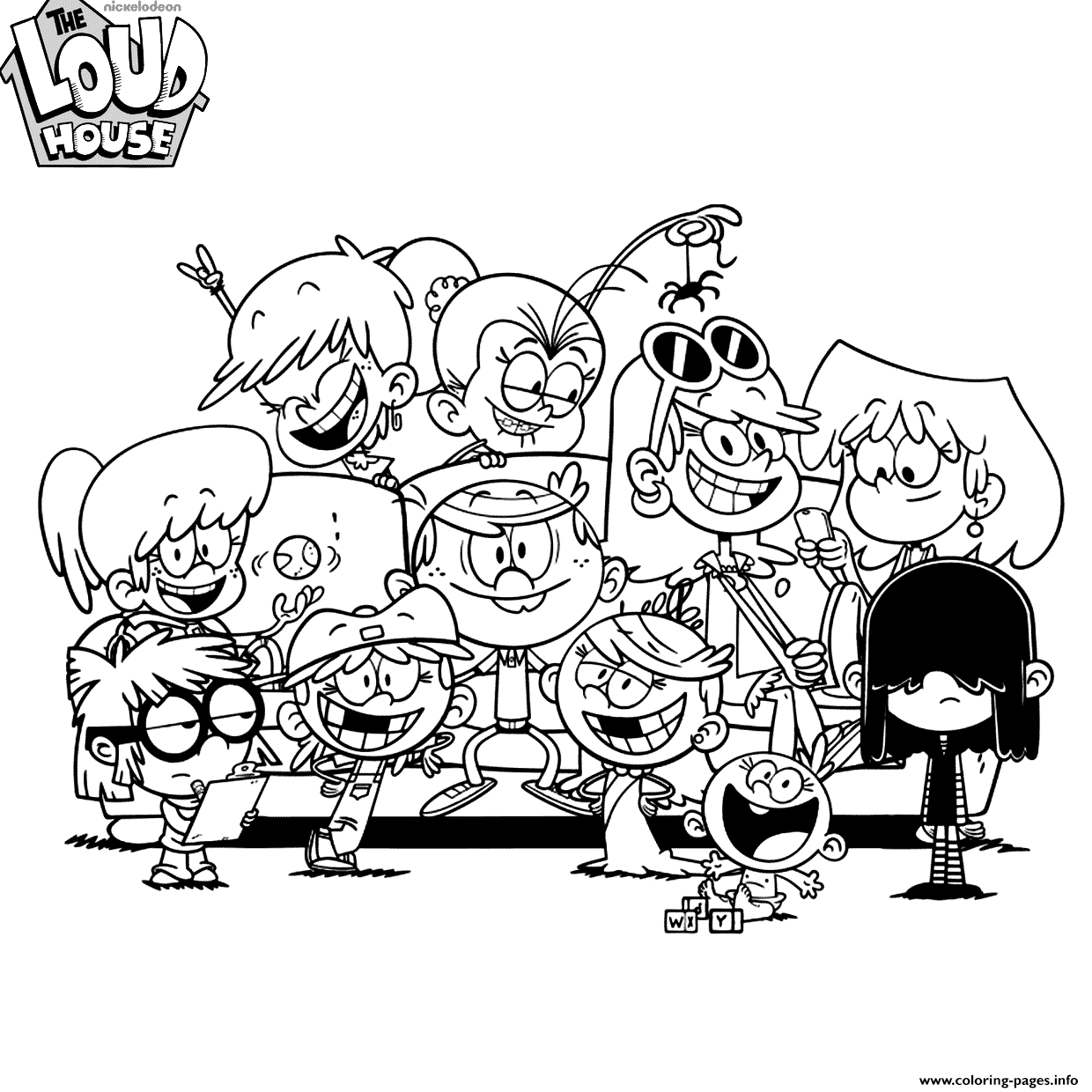The Loud House Coloring Pages Printable