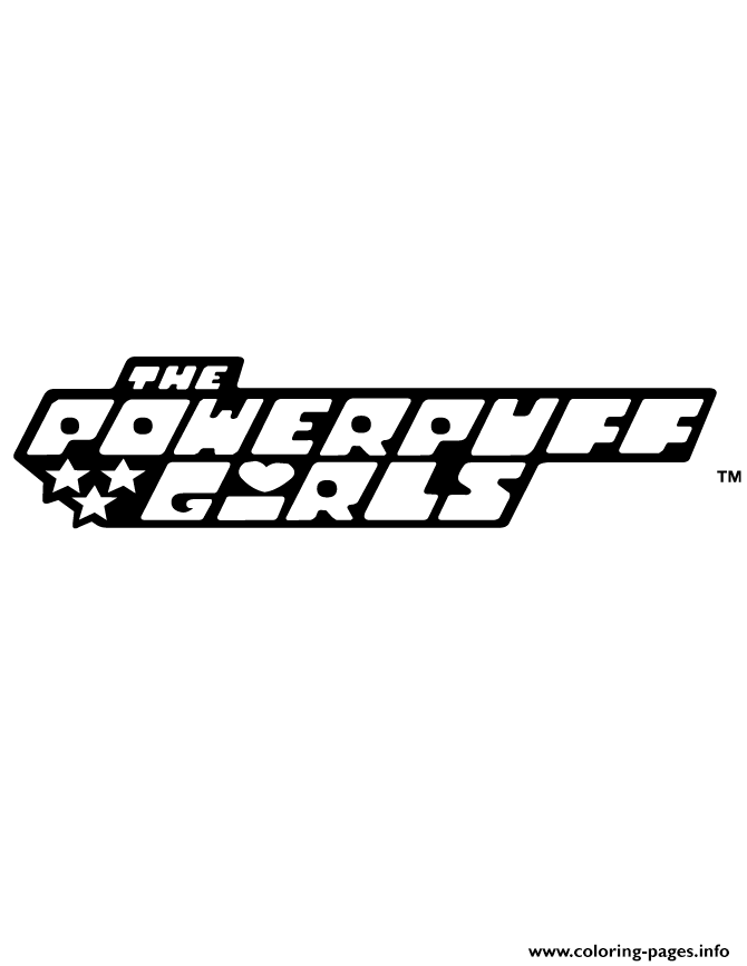 Powerpuff Girls Logo coloring