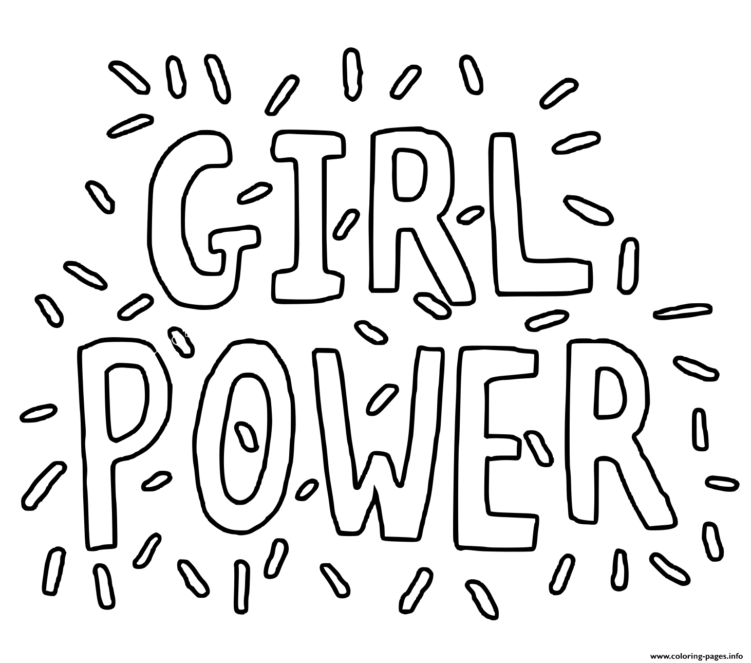 660 Coloring Pages Girl Power Download Free Images