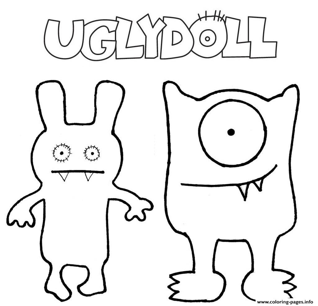 Moxy Uglydolls Coloring Page - They may be broken, but their flaws make