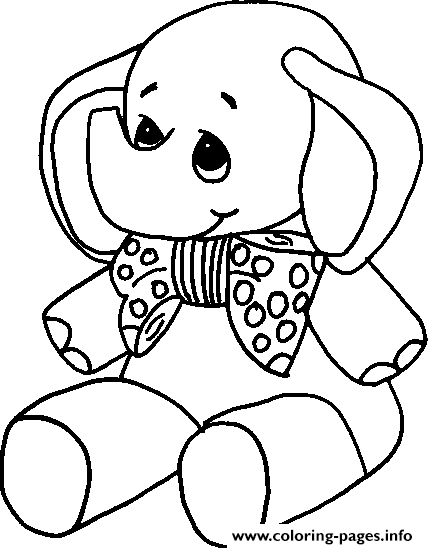 Stuffed Elephant Animal coloring