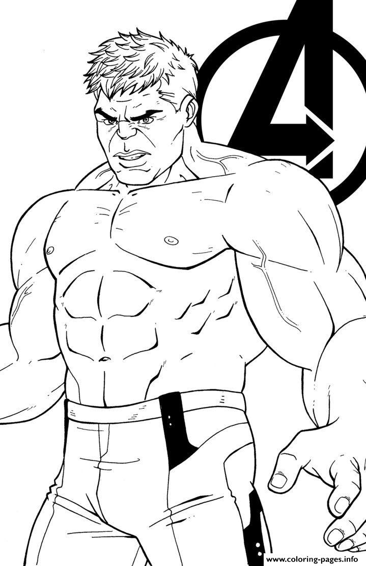 Avengers Endgame The Hulk Coloring Pages Printable