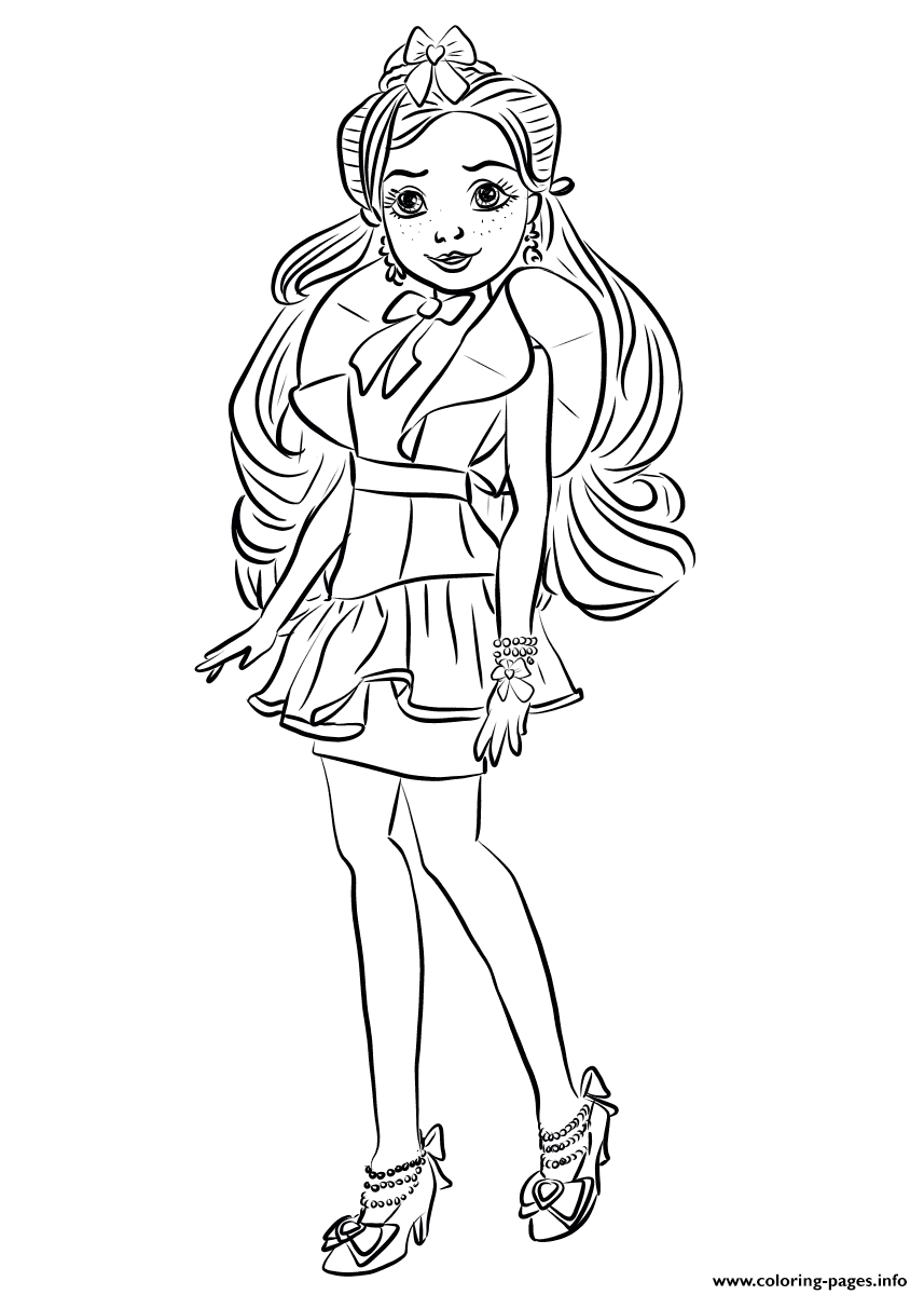 Jane From Descendants Wicked World Coloring Pages Printable