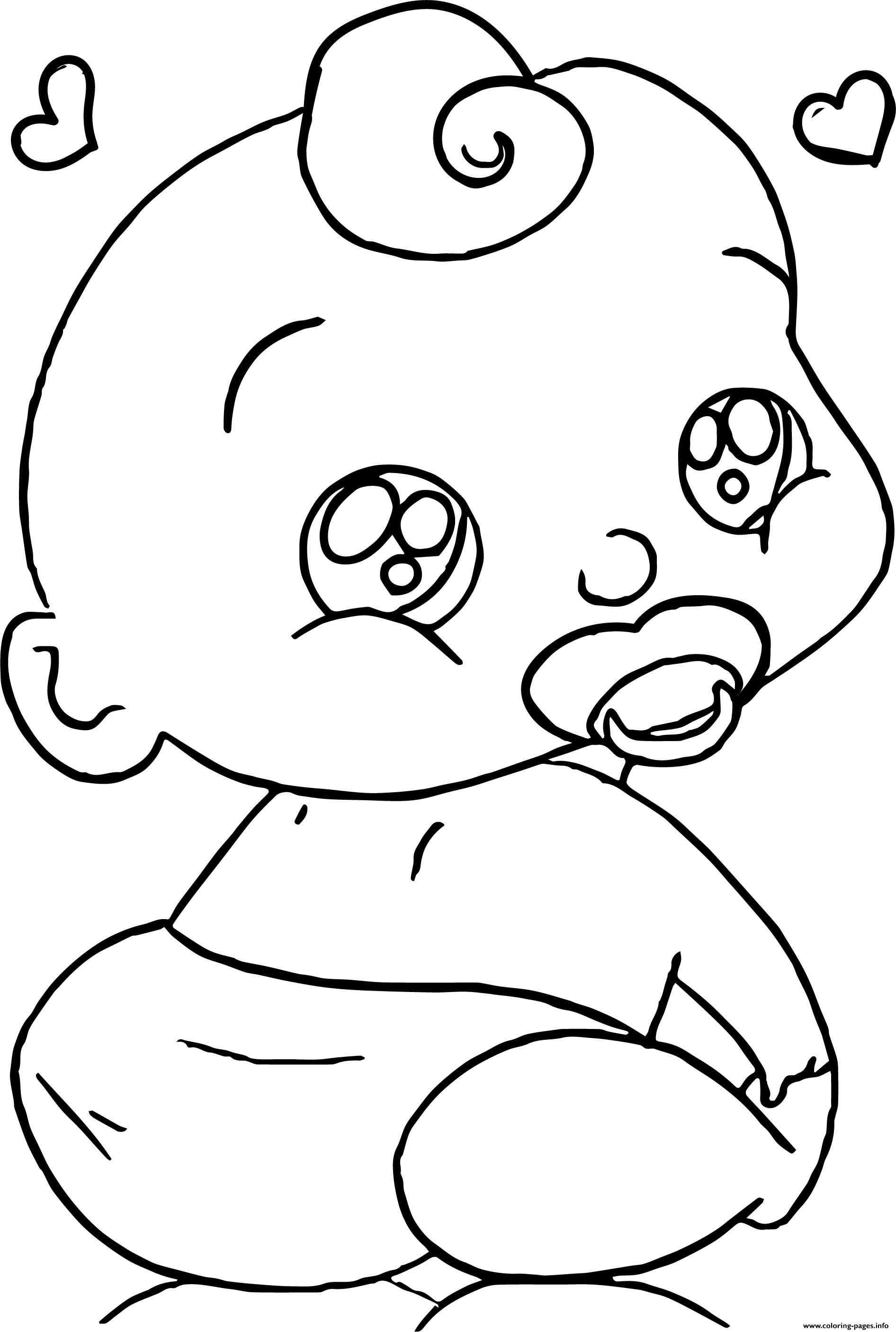 Cute Baby Boy Cartoon Face Coloring Pages Printable