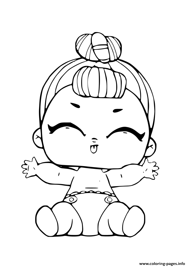 Lil IT Baby Lol Surprise Doll Coloring Pages Printable