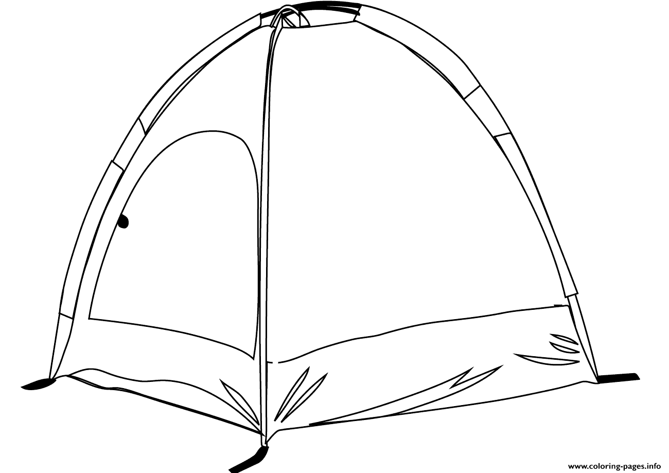 Camping Tent coloring