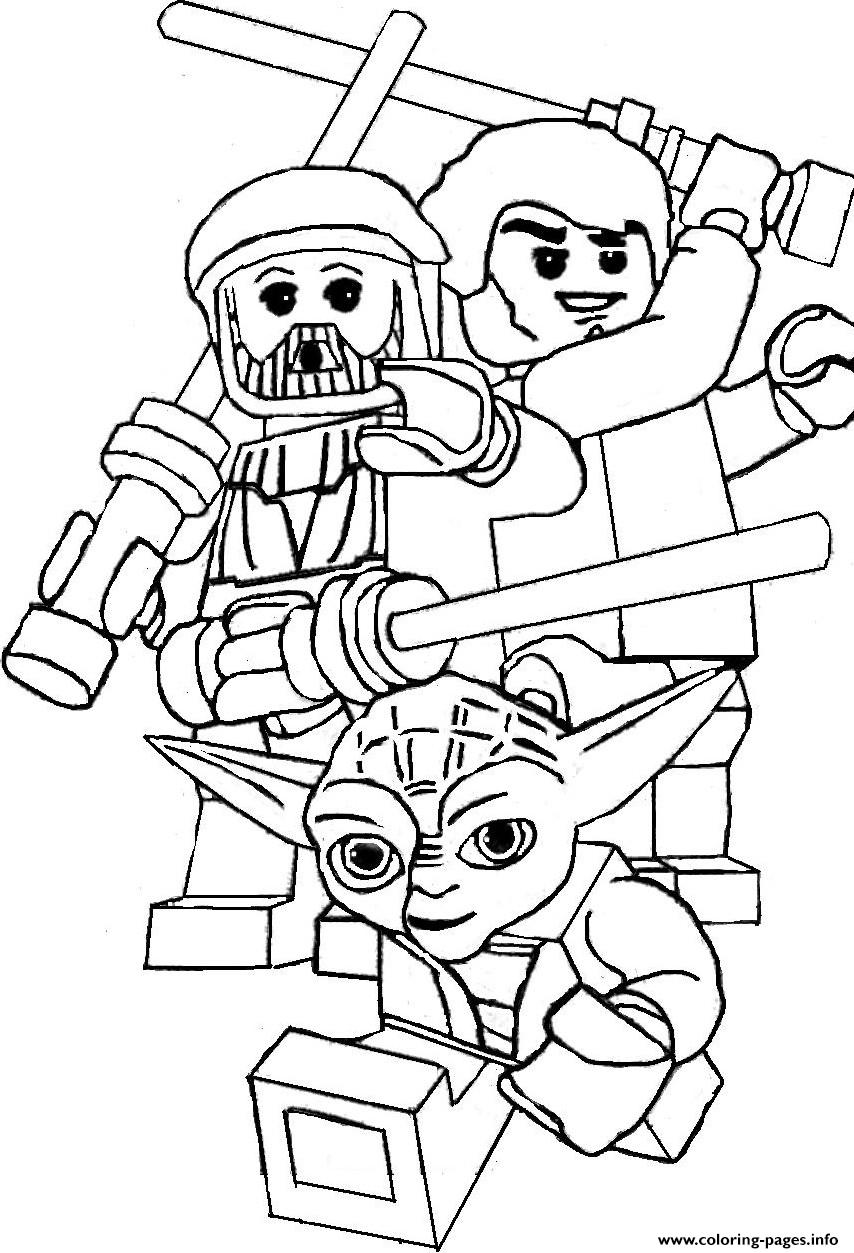 Lego Star Wars Yoda Coloring Pages Printable