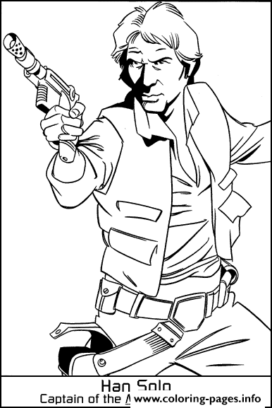 Star Wars Last Jedi Han Solo Coloring Pages Printable