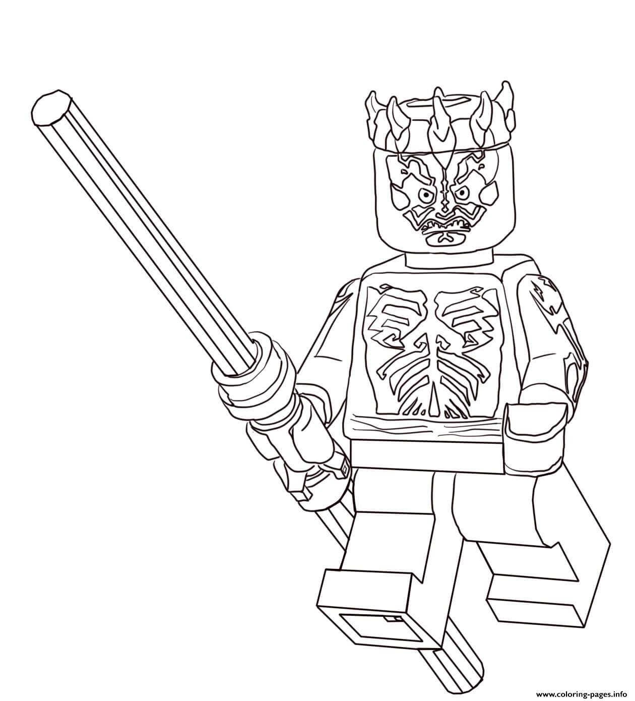 Download Lego Star Wars Darth Maul Coloring Pages Printable