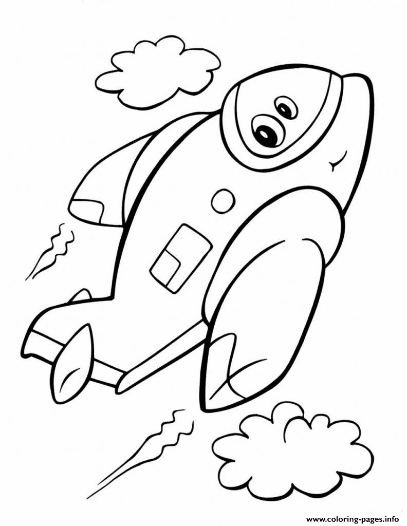 Crayola Plane Transportation Kid coloring pages