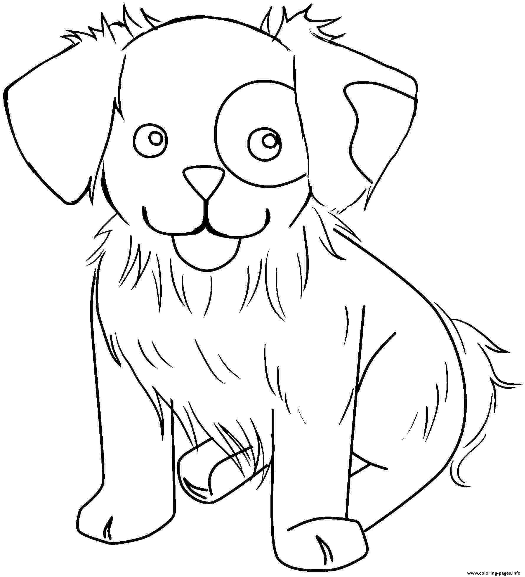 Free Printable Puppies Coloring Pages For Kids Crayola Cute Dog 