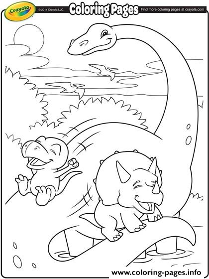 Crayola Brachiosaurus Dinosaur coloring pages
