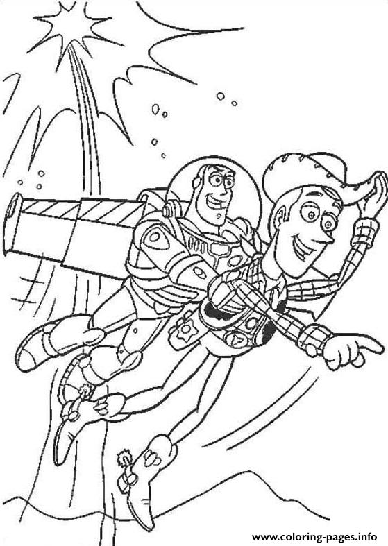 sheriff woody and buzz lightyear coloring pages printable