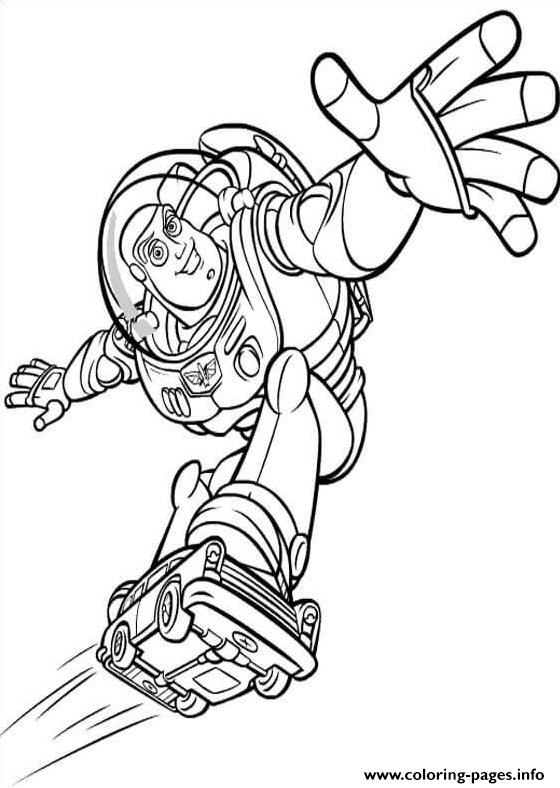 Flying Buzz Lightyear coloring