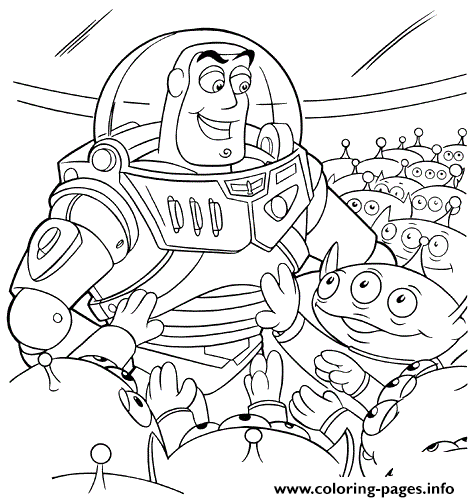 Sarge With Buzz Lightyear coloring