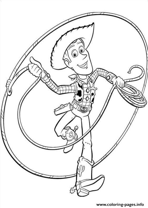 Sheriff Woody Plays The Robe coloring